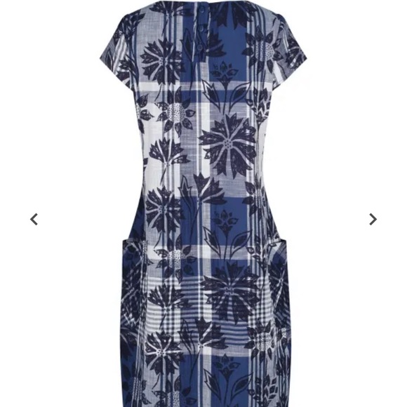 Seasalt Cornwall Dresses Like New Seasalt Cornwall Blue White Floral Dress Poshmark